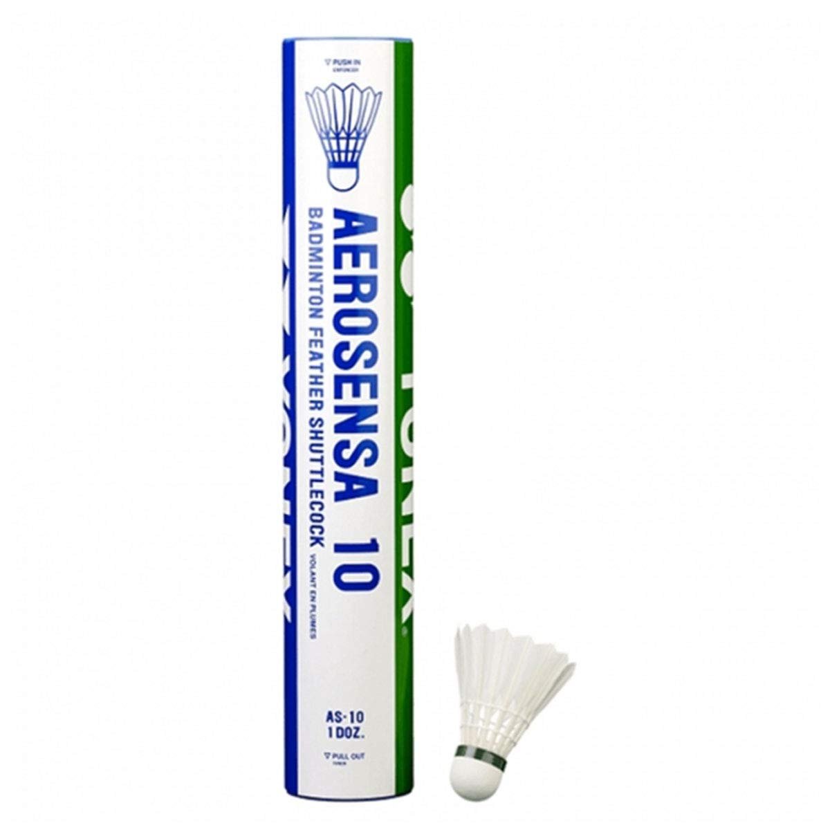 Yonex Aerosensa 10 Feather Shuttlecock, Pack of 12