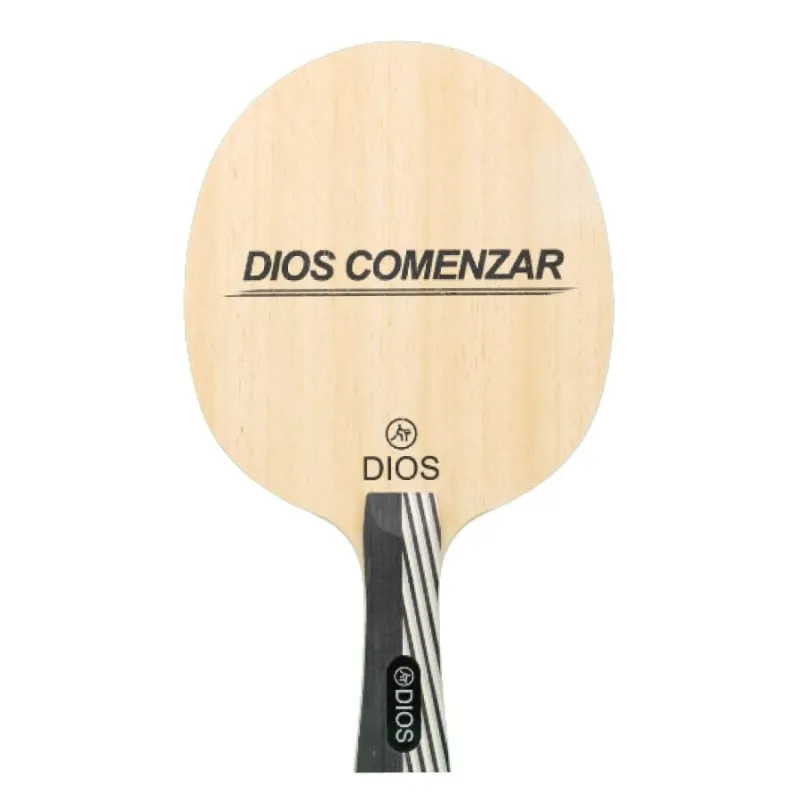 Dios COMENZAR Ayous Surface Grey Table Tennis Blade with Candlenut Core & Basswood Layer | 6.5mm Offensive Ping Pong Blade | High Speed, Stability & Control