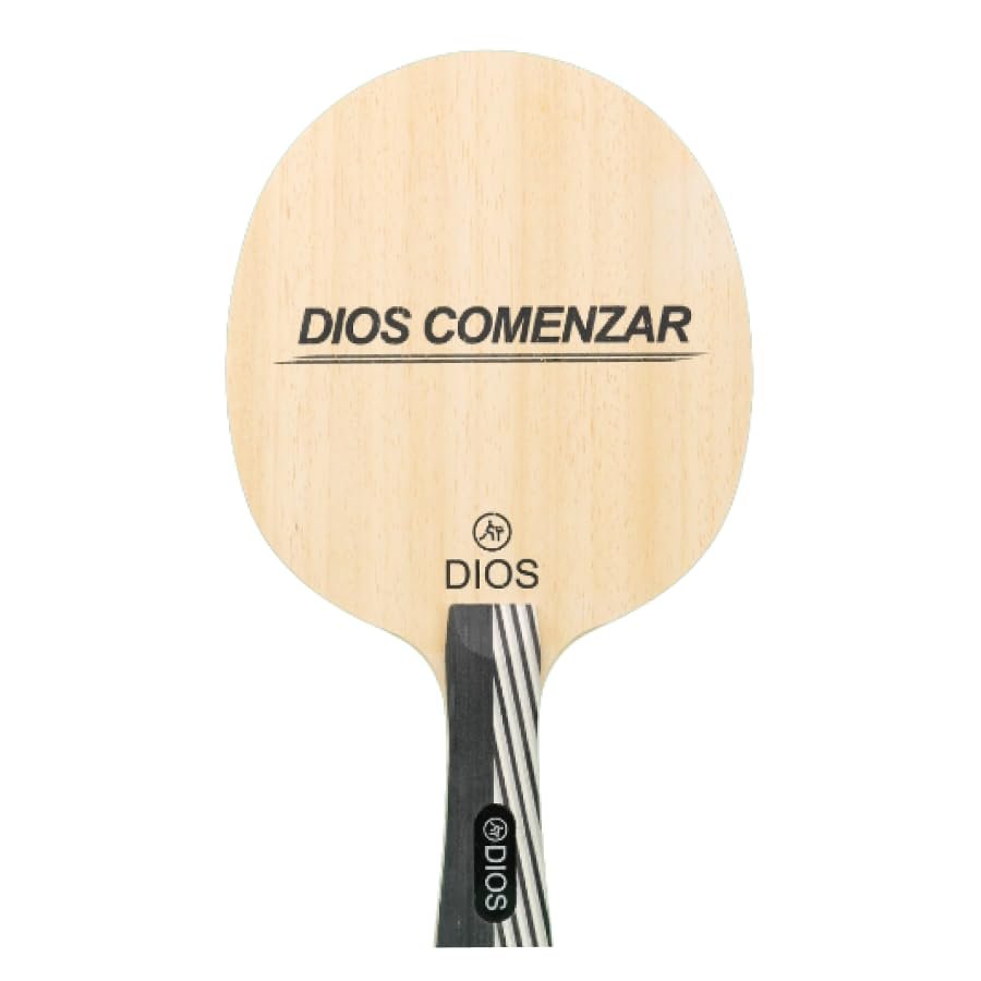 Dios COMENZAR Ayous Surface Grey Table Tennis Blade with Candlenut Core & Basswood Layer | 6.5mm Offensive Ping Pong Blade | High Speed, Stability & Control