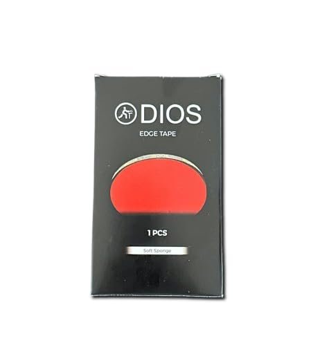 Dios Table Tennis Racquet Edge Tape, Black, 1.5mm Thick Sponge Material, Protective Strip for Ping Pong Paddle, Indoor & Outdoor Use, Durable Edge Guard for Training & Matches - image 1