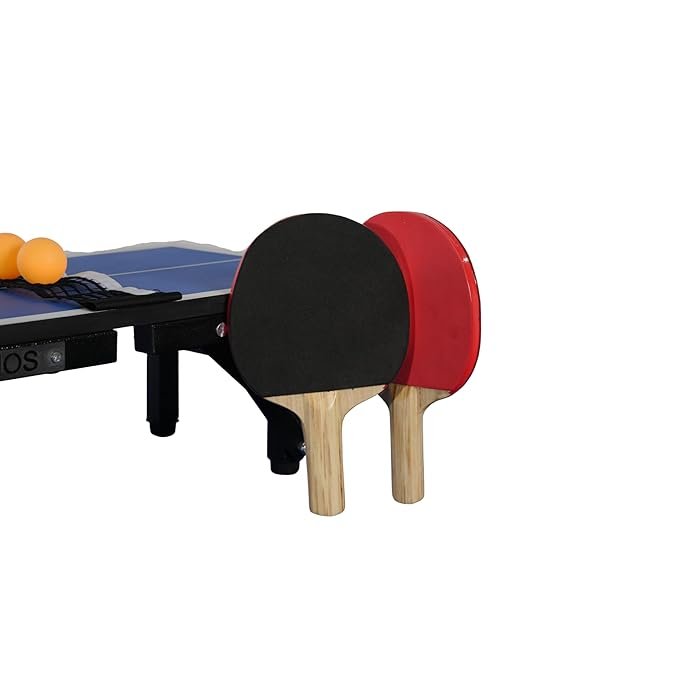 Dios Super Mini Table Tennis Table | Portable Foldable Ping Pong Table with Net | Includes 2 TT Rackets & 2 Balls | Compact Indoor Game Table for Kids, Adults & Family Fun (Super Mini Blue) - image 1