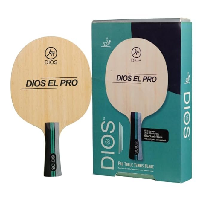 DIOS EL PRO ALC Table Tennis Blade with Ayous Surface & Carbon Layers | High Speed, Control & Stability | 6.3mm Lightweight for Advanced Competitive Players - image 1